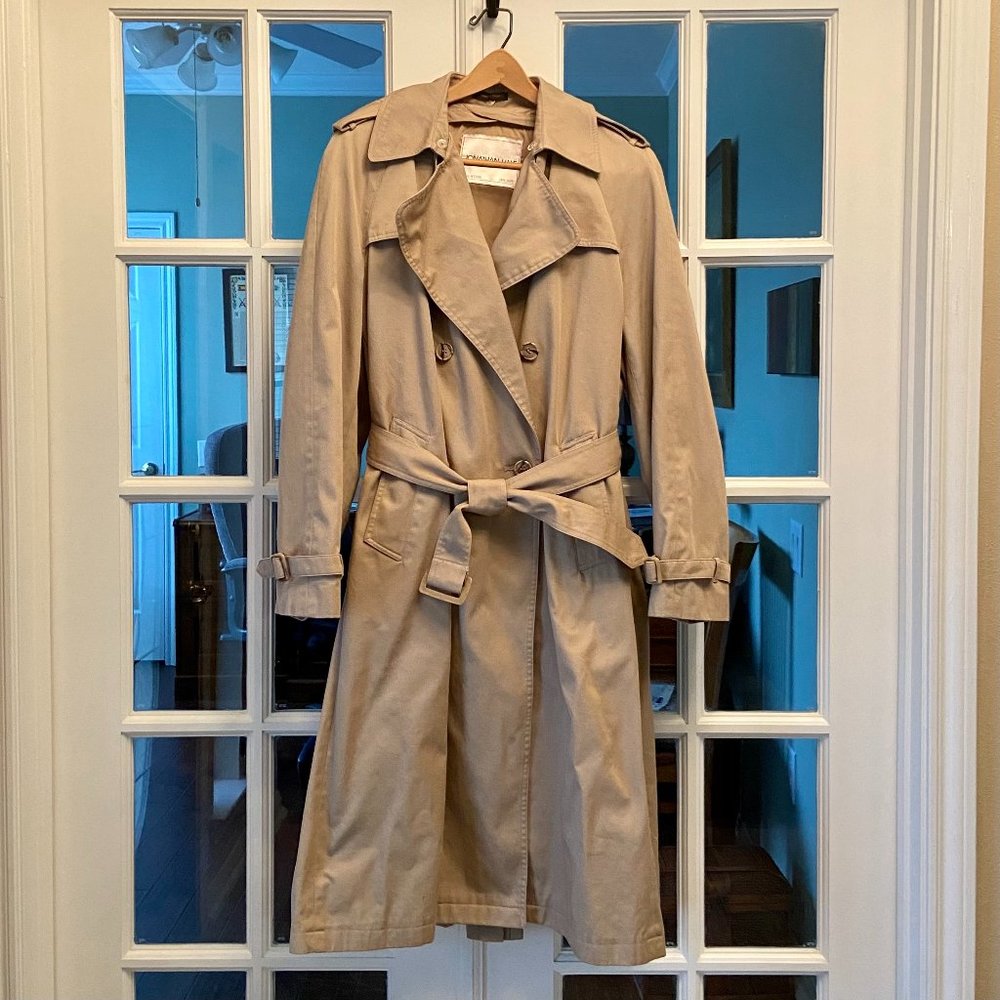 Men's Trench Coat (removable fur lining)